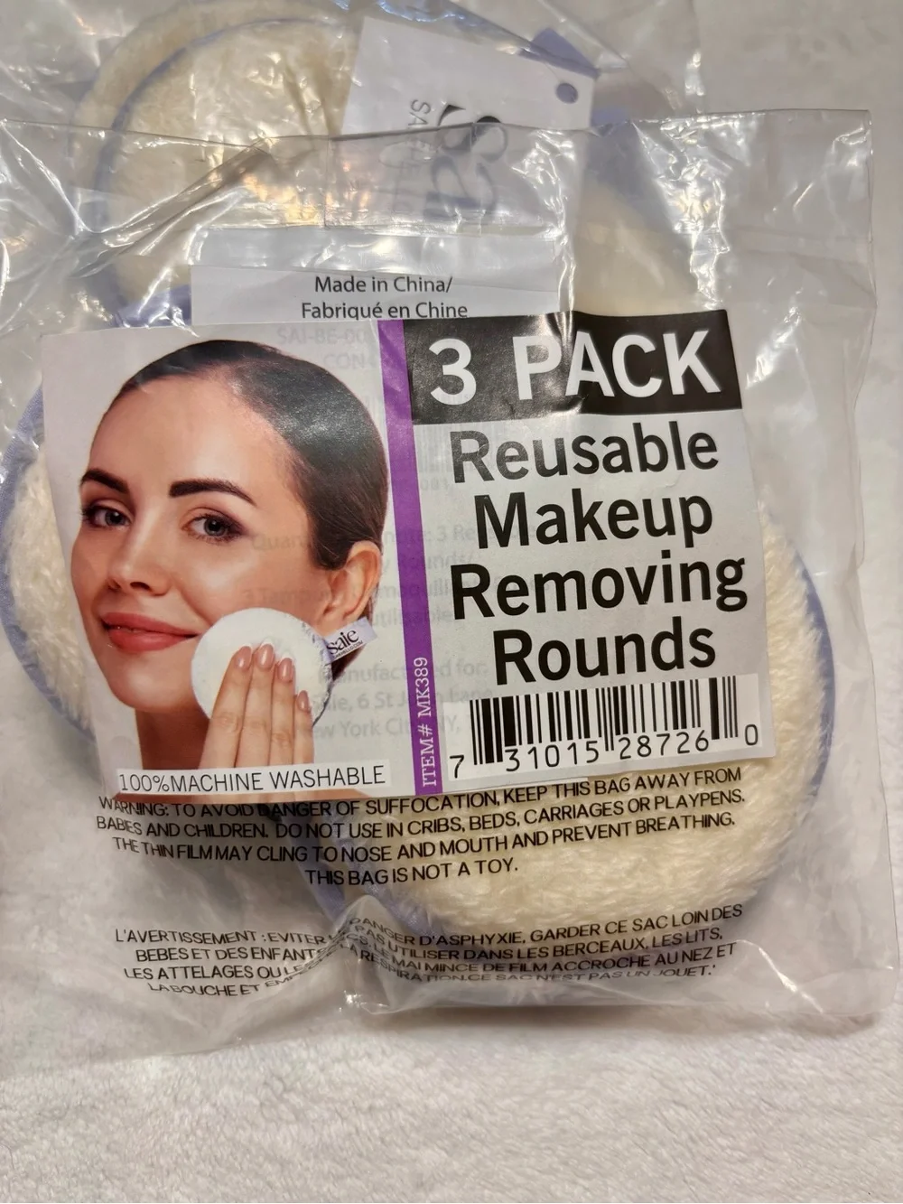 New Saie Reusable Beauty Rounds set of 2 bags (6 pieces) NEW